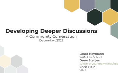 Fall 2022: Community Conversation with Laura Heymann, Chris Hines, and Drew Stelljes