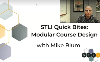 STLI Quick Bite: Modular Course Design